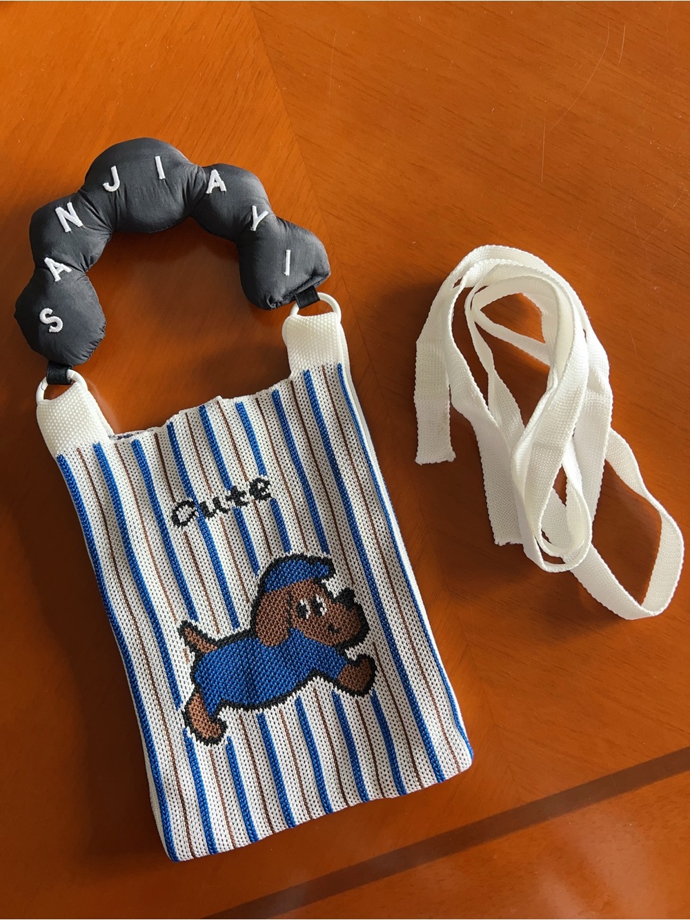 NEW! Handmade Knitted Mini Bag | Cute Puppy Handbag | Phone Bag